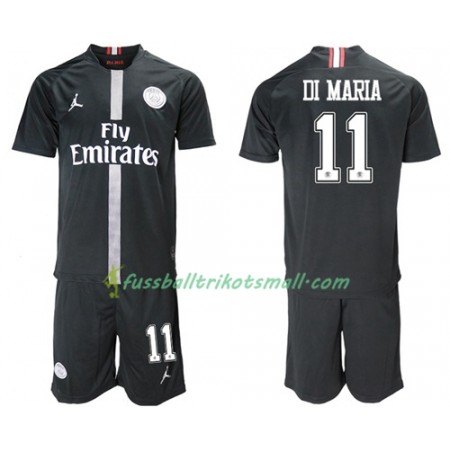 Fußballtrikots Paris Saint Germain Di Maria 11 Jodan Schwarz Kinder 2018-2019 Kurzarm Ausweichtrikot kaufen